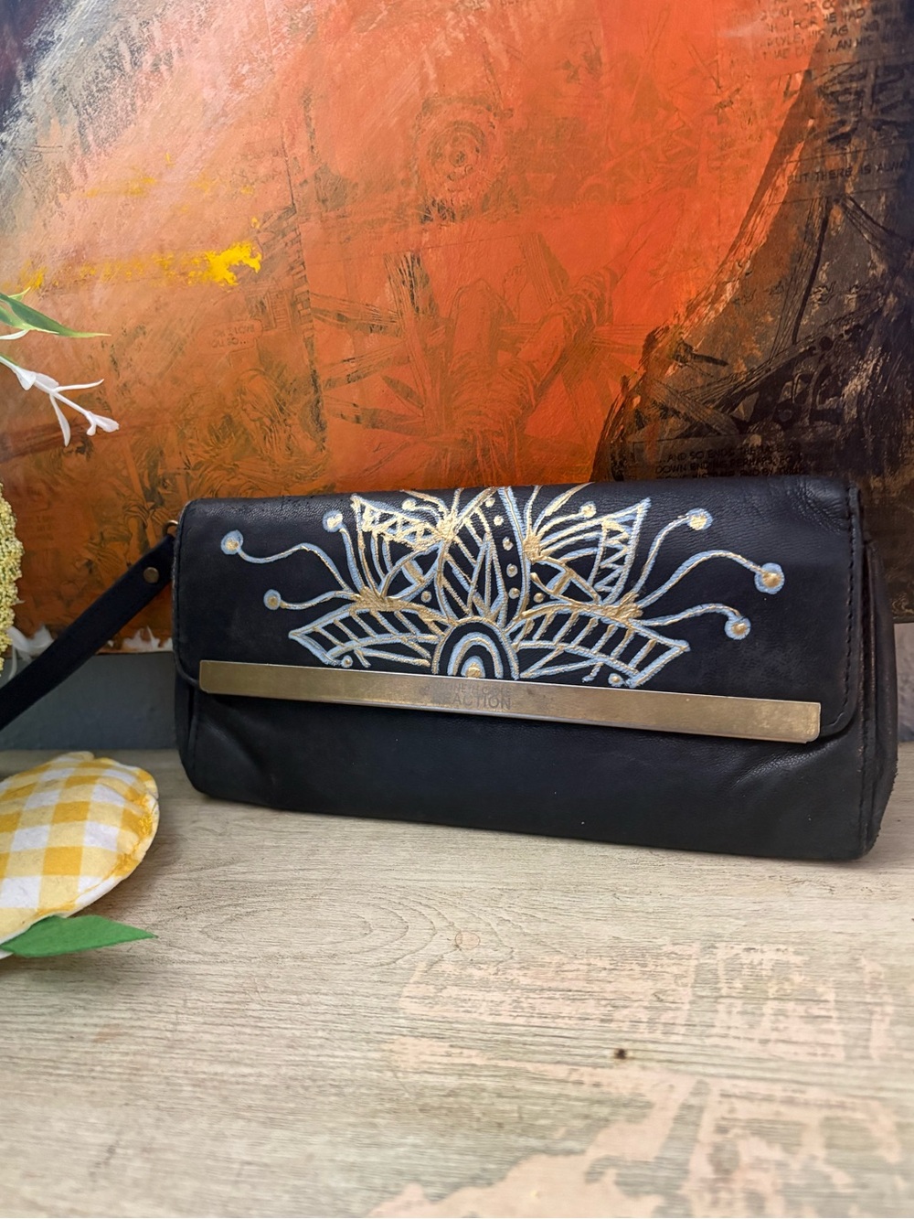 Boho Upcycle Wristlet Wallet